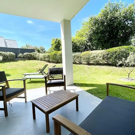 Charmant T3 Ultra Cosy Jardin 50M Des Plages Ploemeur Exterior photo